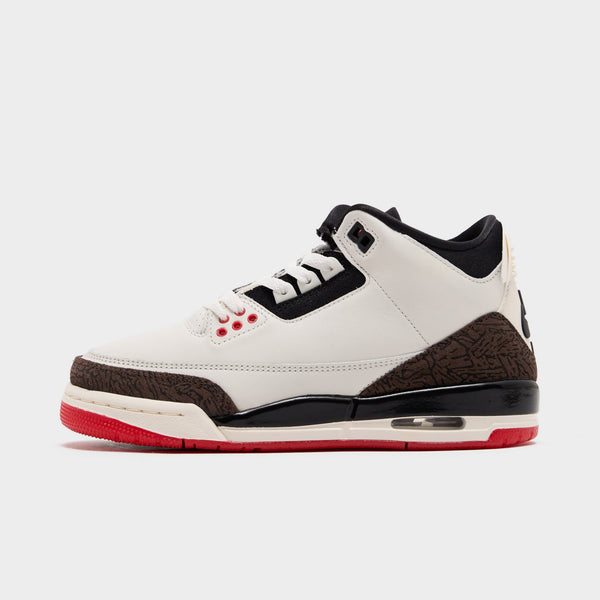 White Jordan Air 3 Junior