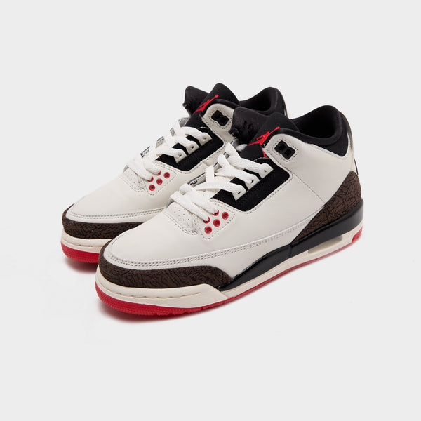 White Jordan Air 3 Junior