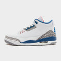 White Jordan Air 3 Retro 'True Blue'