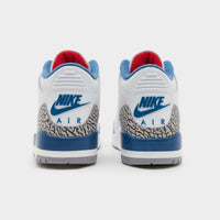White Jordan Air 3 Retro 'True Blue'