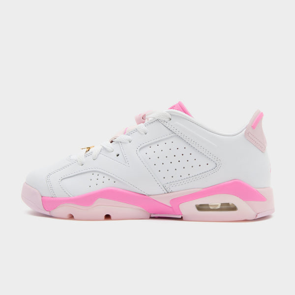 White Jordan Air 6 Retro Junior