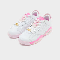 White Jordan Air 6 Retro Junior