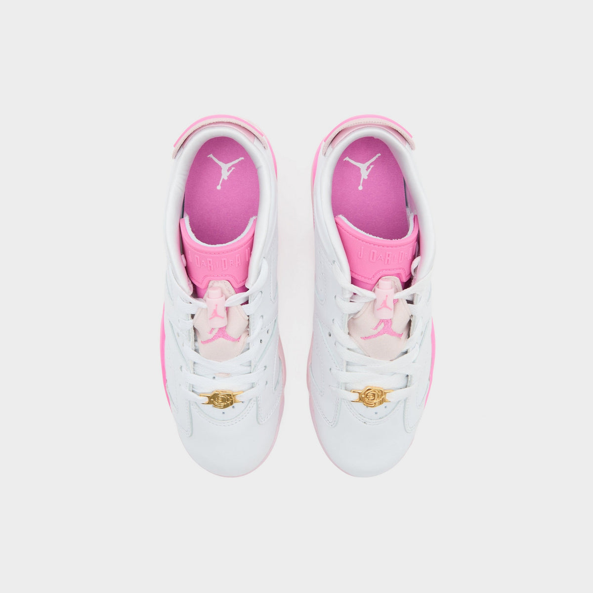 White Jordan Air 6 Retro Junior