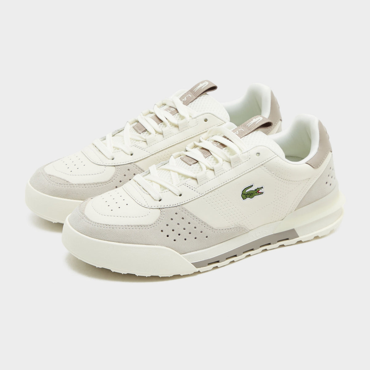 White Lacoste Slam Break Leather