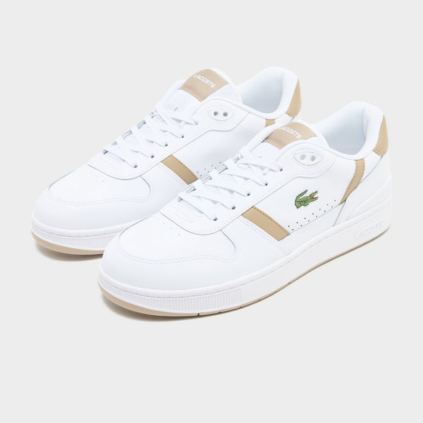 White Lacoste T-Clip Leather