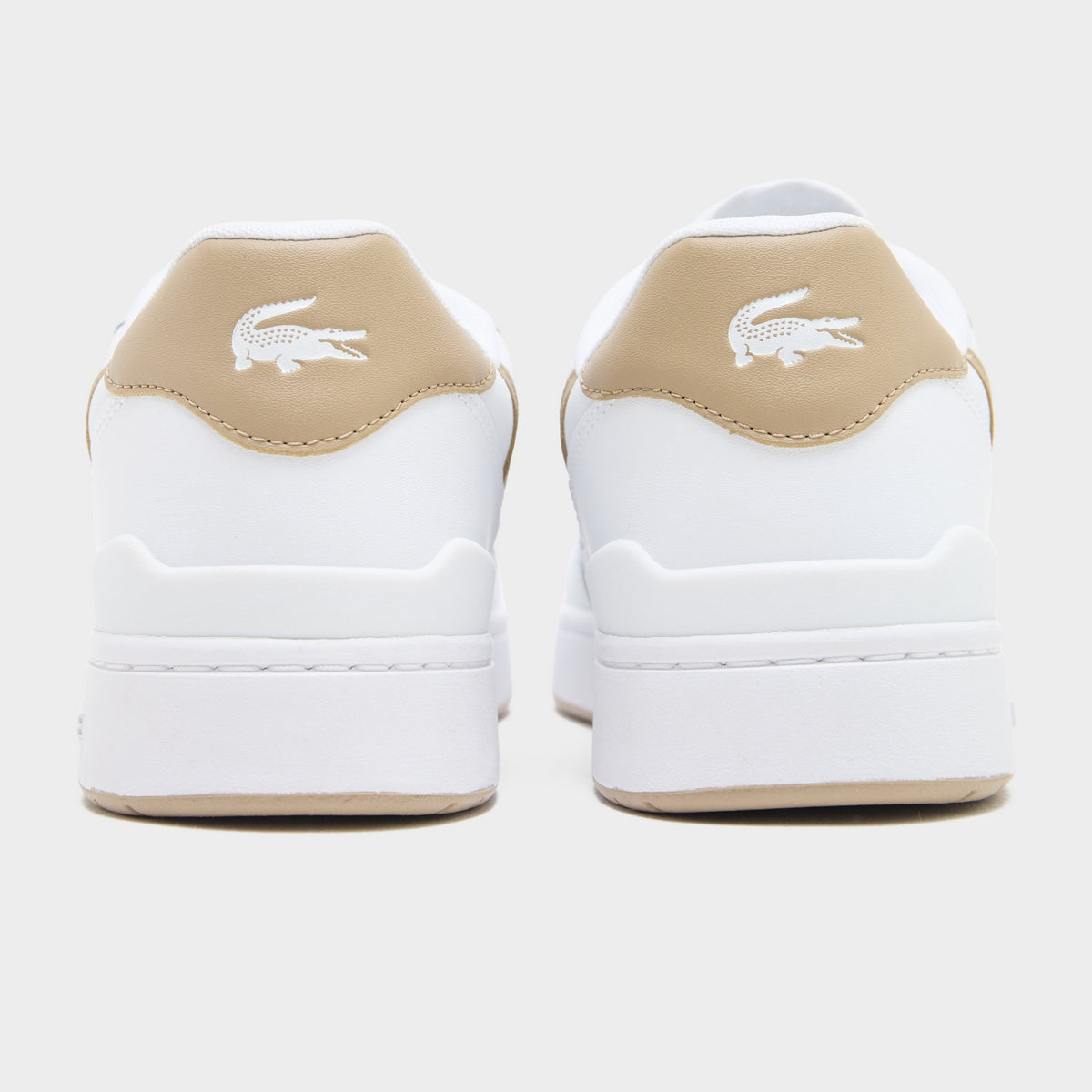 White Lacoste T-Clip Leather
