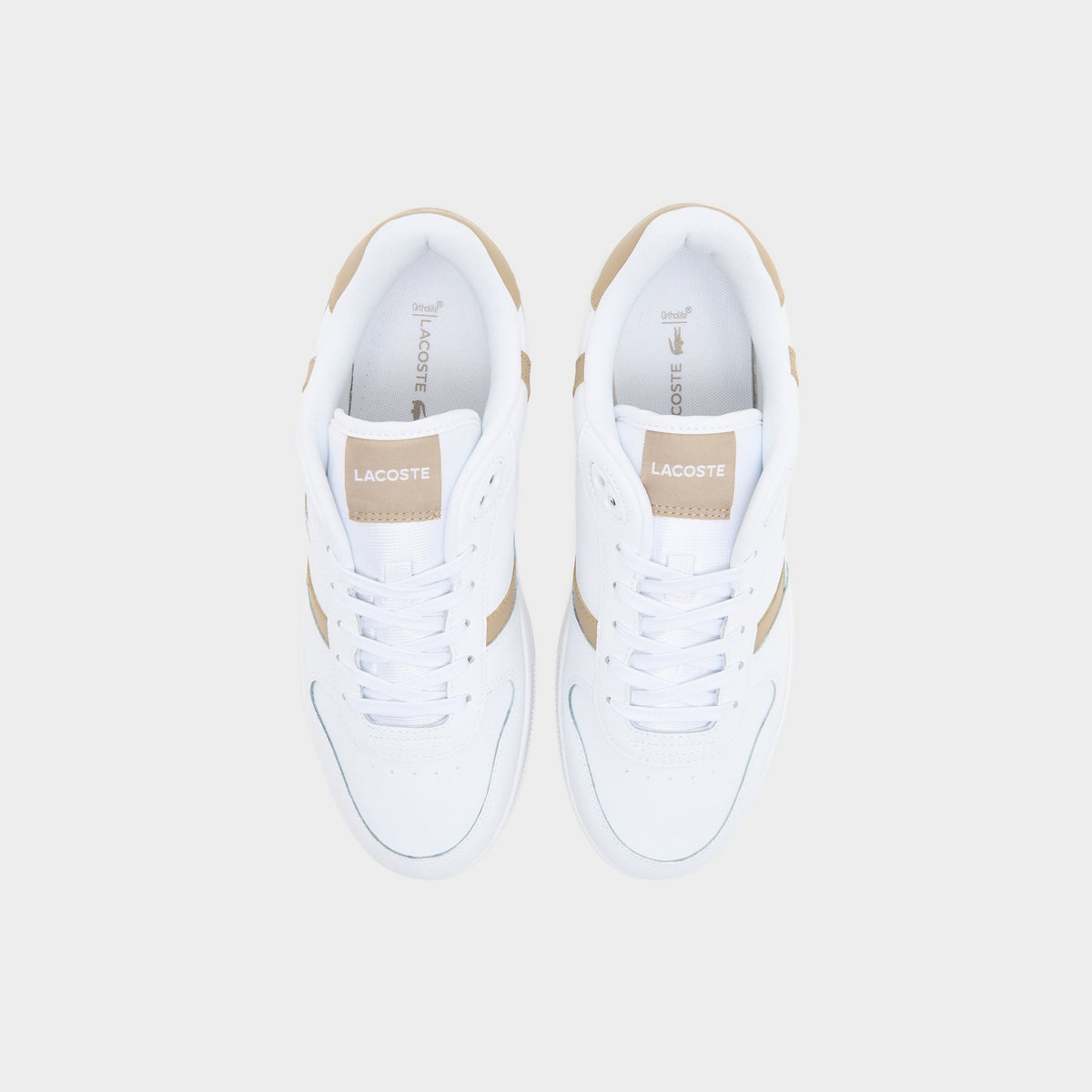 White Lacoste T-Clip Leather