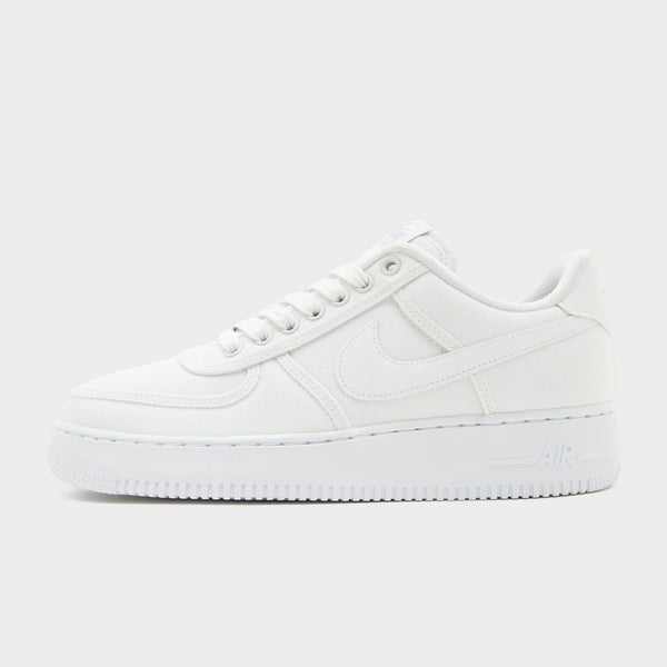 White Nike Air Force 1 Canvas