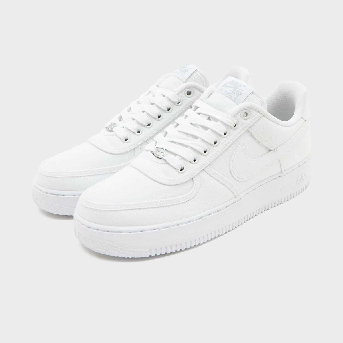White Nike Air Force 1 Canvas