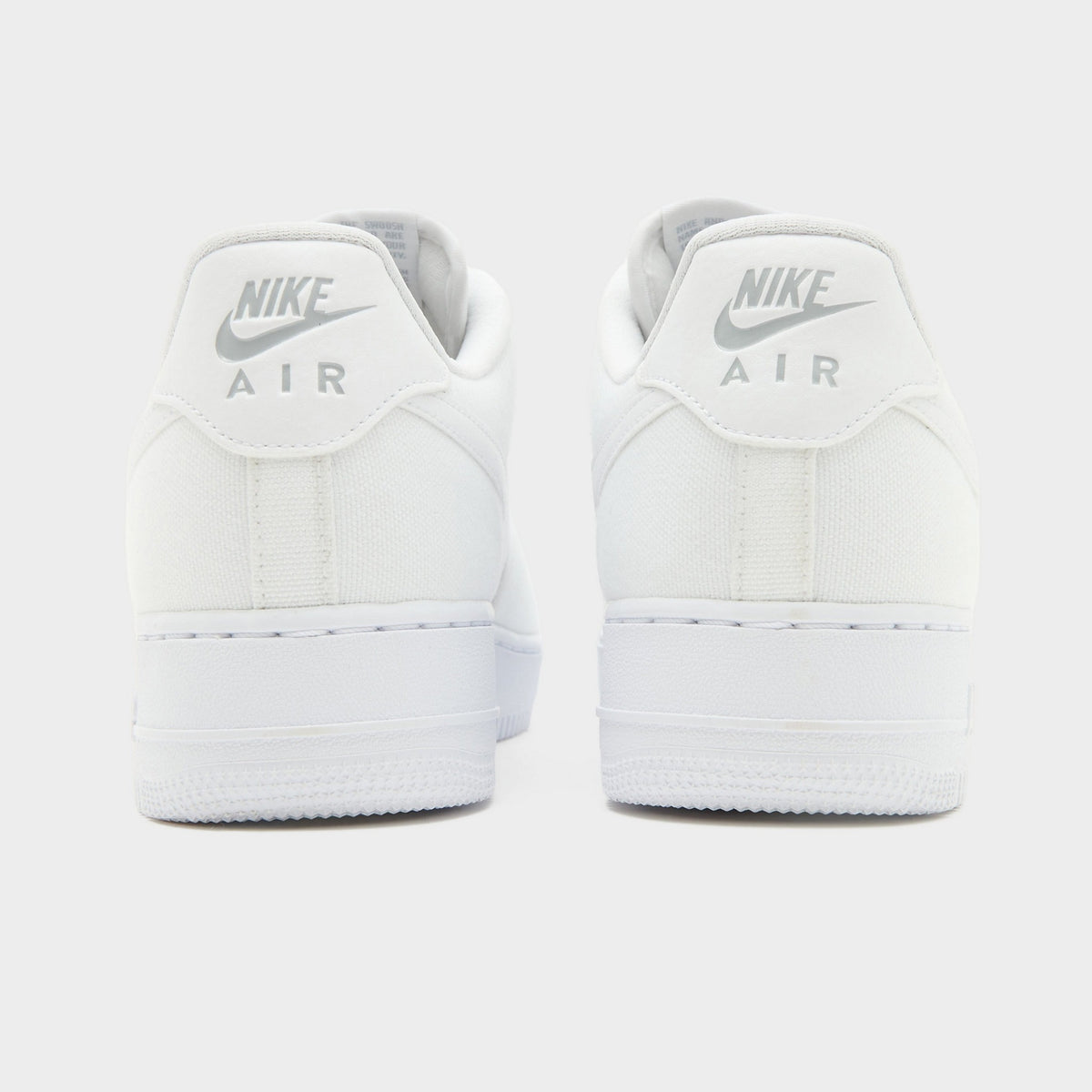 White Nike Air Force 1 Canvas
