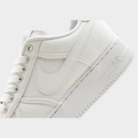 White Nike Air Force 1 Canvas
