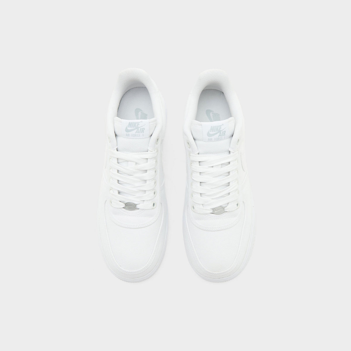 White Nike Air Force 1 Canvas