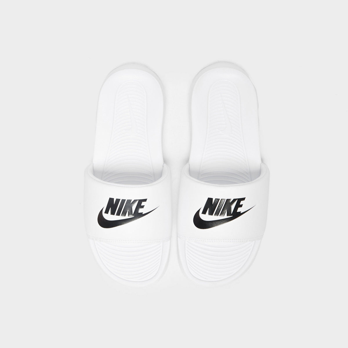 White Nike Victori One Slides Women's