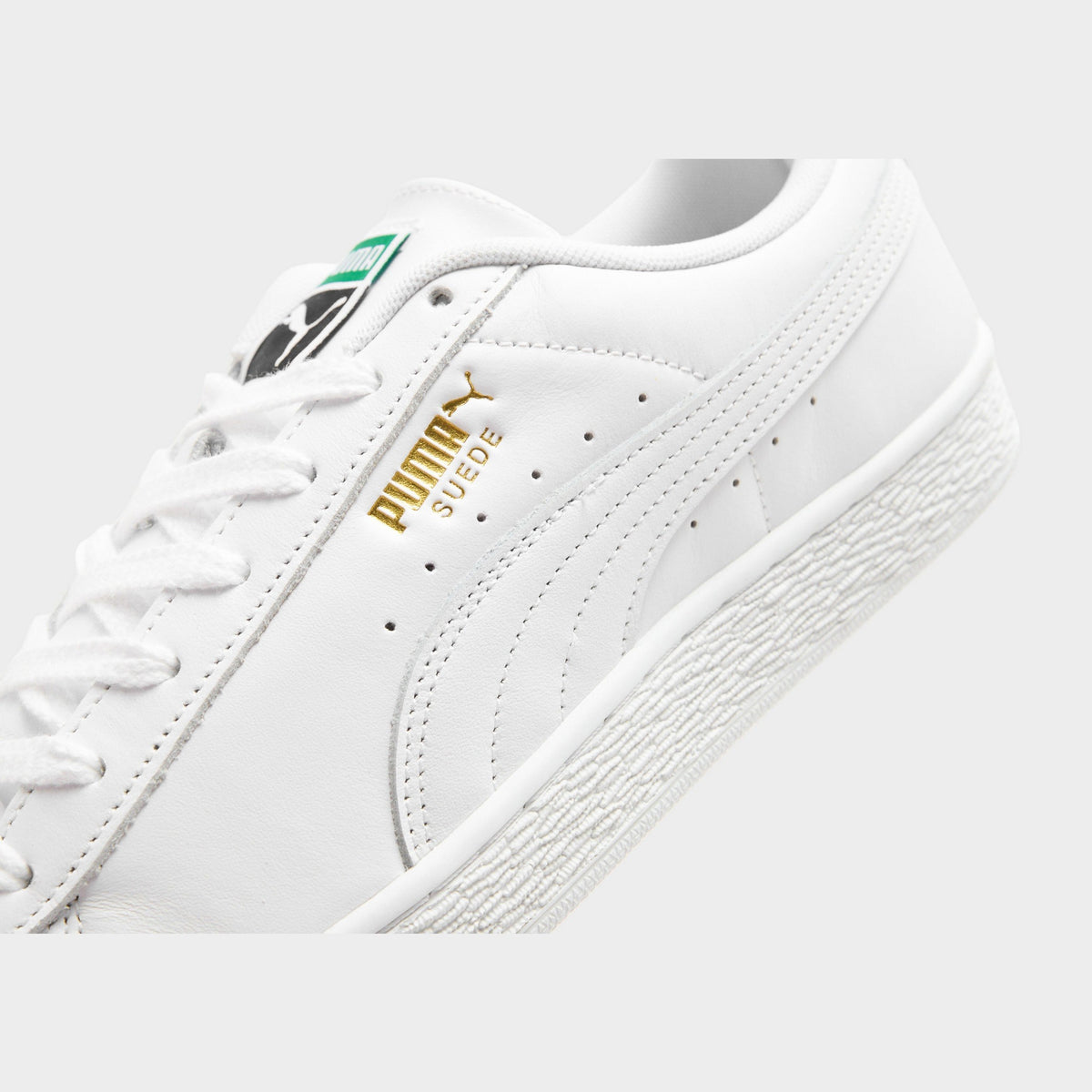 White PUMA Suede Leather