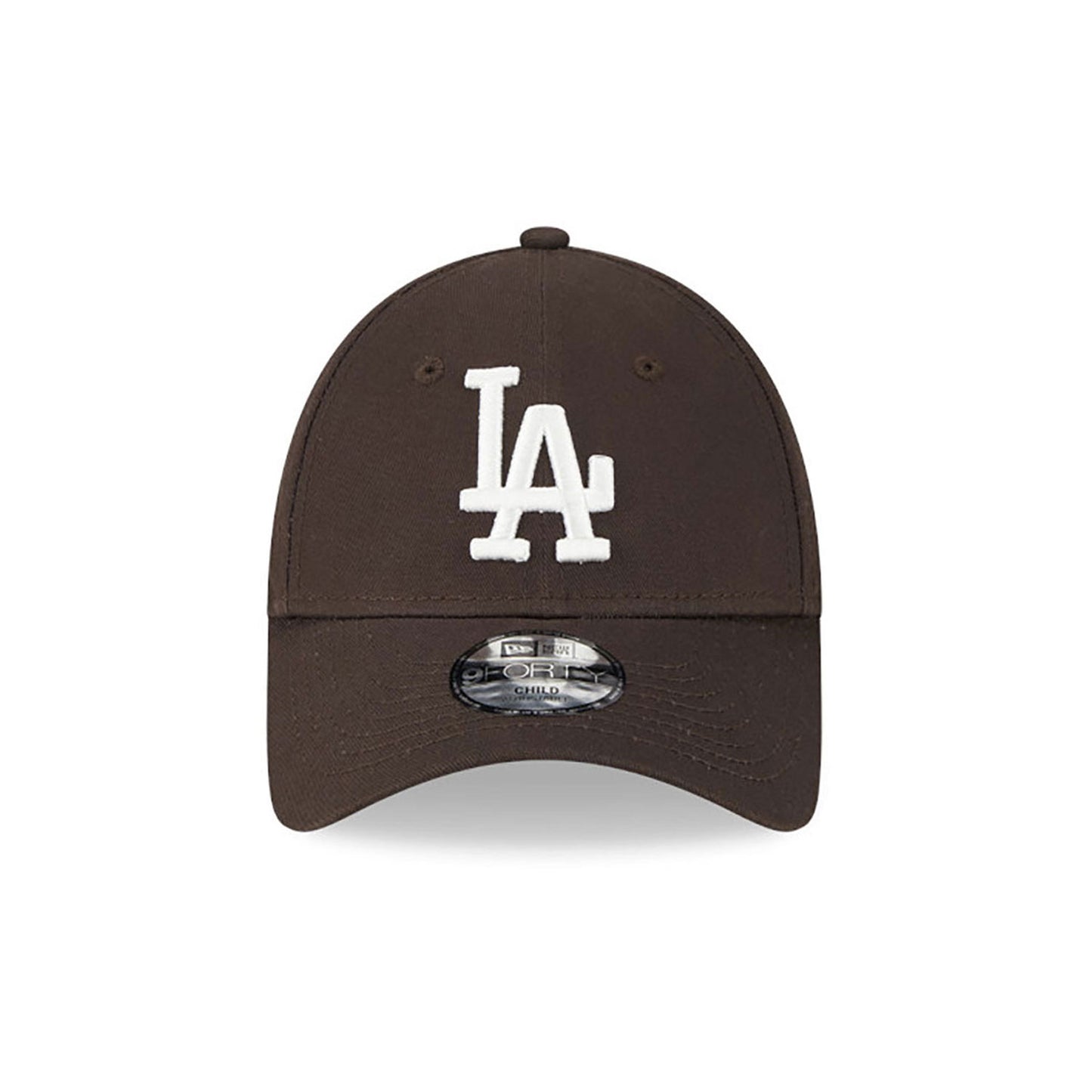 New Era LA Dodgers Child League Essential Brown 9FORTY Adjustable Cap - Cap On