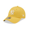 New Era New York Yankees League Essential Kids Yellow 9FORTY Adjustable Cap(Youth) - Cap On