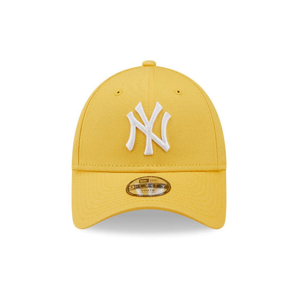 New Era New York Yankees League Essential Kids Yellow 9FORTY Adjustable Cap(Youth) - Cap On