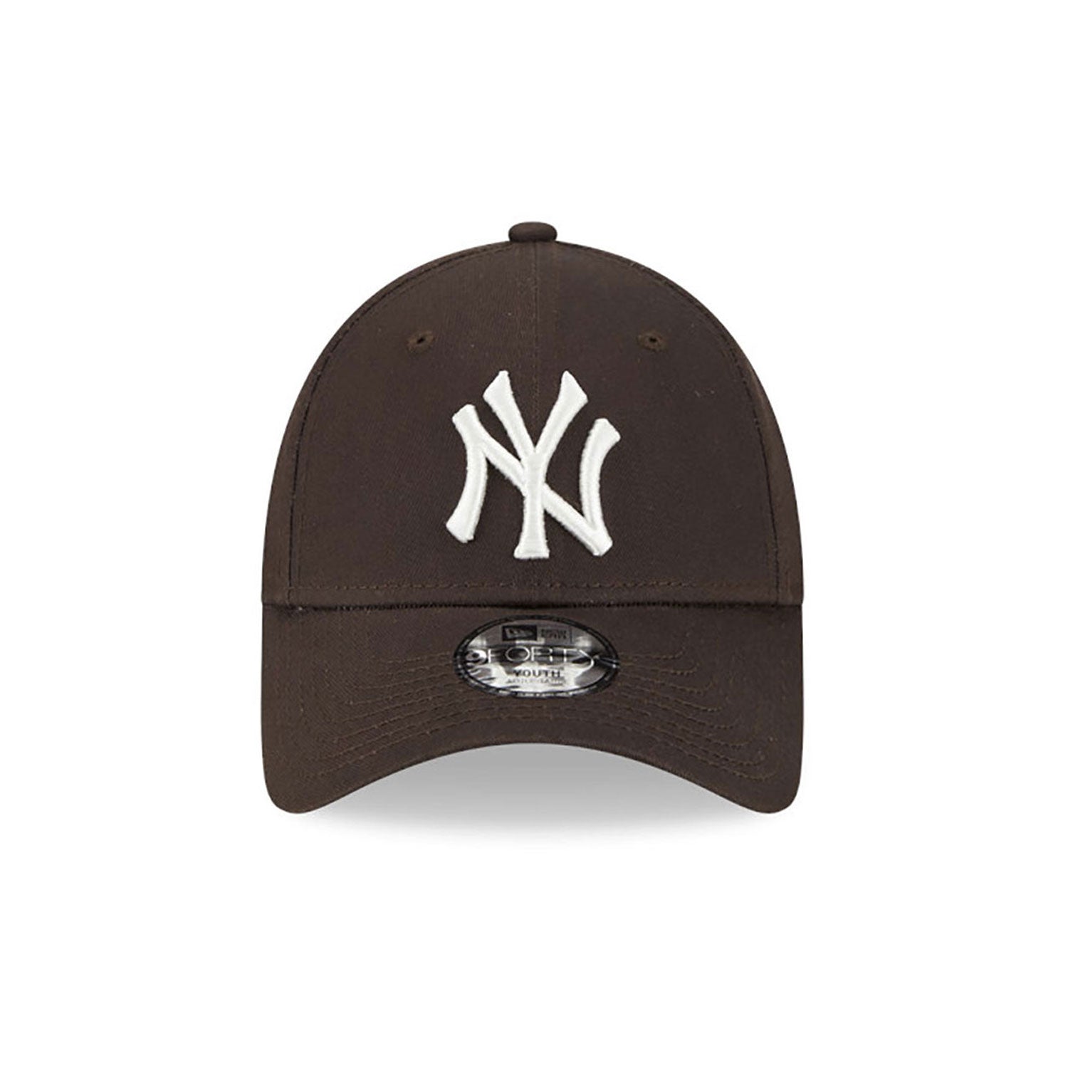 New Era New York Yankees Youth League Essential Brown 9FORTY Adjustable Cap (Youth) - Cap On