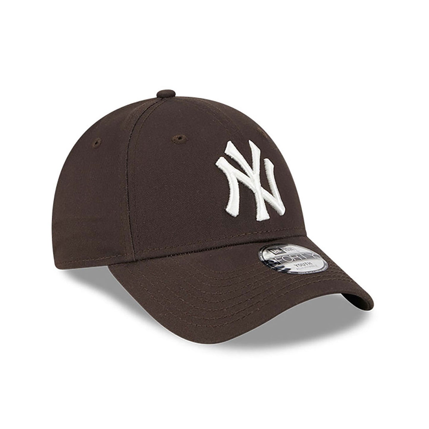 New Era New York Yankees Youth League Essential Brown 9FORTY Adjustable Cap (Youth) - Cap On